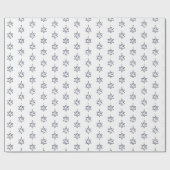 Papier Cadeau L'étoile de David dans l'arbre de Noël (Plat)