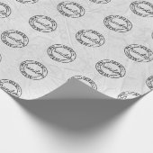 Papier Cadeau Let's Go Brandon Stamped Seal Design Marble Gray (Coin)