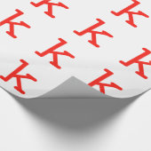 Papier Cadeau Letter k (Coin)