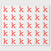 Papier Cadeau Letter k (Plat)