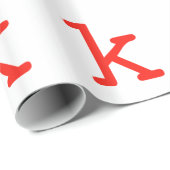 Papier Cadeau Letter k (Coin rond)
