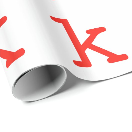 Papier Cadeau Letter k (Coin rond)