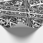 Papier Cadeau Lettre A Monogramme Médiéval Art Nouveau (Coin)