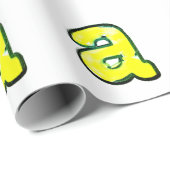 Papier Cadeau Lettre "a" THCA $THCBand (Coin rond)