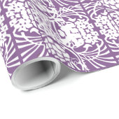 Papier Cadeau LETTRE Abstraite Motif design Art violet (Coin rond)