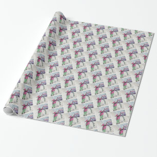 PAPIER CADEAU LETTRE AMUSANTE SANTA CLAUS XMAS