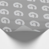 PAPIER CADEAU LETTRE ARGENT G (Coin)