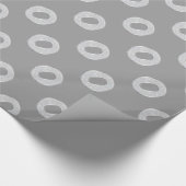 PAPIER CADEAU LETTRE ARGENT O (Coin)