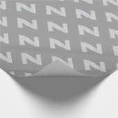 PAPIER CADEAU LETTRE ARGENT Z (Coin)