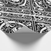 Papier Cadeau Lettre C Monogramme médiéval Art Nouveau (Coin)