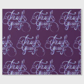 Papier Cadeau Lettre colorée - Thanksgiving (Plat)