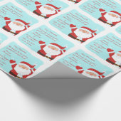 Papier Cadeau Lettre de Noël du Père Noël (Coin)