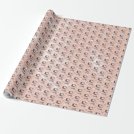 Papier Cadeau Lettre E (Déroulé)