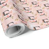 Papier Cadeau Lettre E (Coin rond)