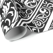 Papier Cadeau Lettre E Monogramme médiéval Art Nouveau (Coin rond)