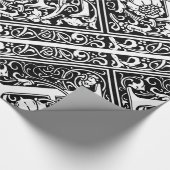 Papier Cadeau Lettre F Monogramme médiéval Art Nouveau (Coin)