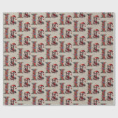 Papier Cadeau LETTRE Festive IER DES JEUX DE Noël (Plat)