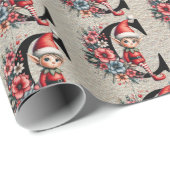 Papier Cadeau LETTRE FÊTE DES JEUX DE Noël C (Coin rond)