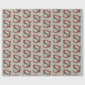 Papier Cadeau LETTRE FÊTE DES JEUX DE Noël S (Plat)