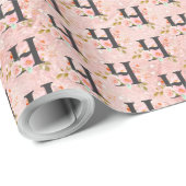 Papier Cadeau Lettre H (Coin rond)