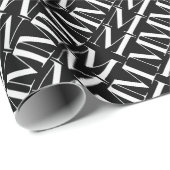 Papier Cadeau Lettre initiale M (Coin rond)