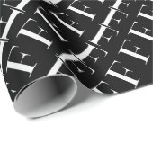 PAPIER CADEAU LETTRE INITIALE MONÂTRE F (Coin rond)