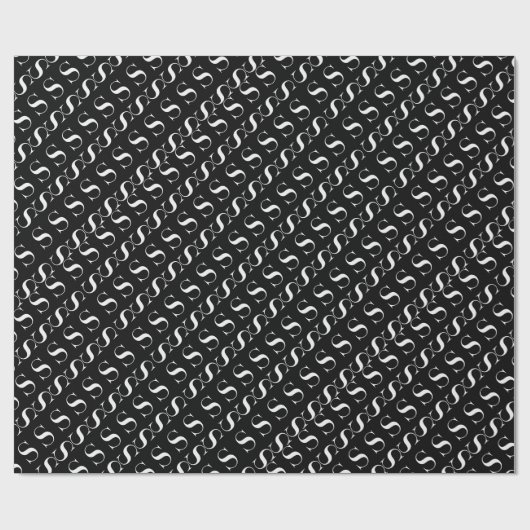 PAPIER CADEAU LETTRE INITIALE MONÂTRE S (Plat)