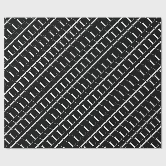 Papier Cadeau Lettre initiale monogramme L (Plat)
