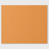 Papier Cadeau Lettre initiale monogramme orange moderne (Plat)
