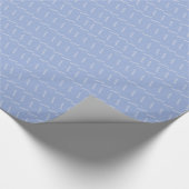 Papier Cadeau LETTRE INITIALE MONOGRAPHIQUE A Bleu (Coin)