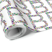 PAPIER CADEAU LETTRE INITIALE MONOGRAPHIQUE B (Coin rond)