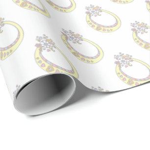 Papier Cadeau Lettre initiale O monogramme enveloppement personn