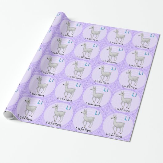 Papier Cadeau Lettre L (Déroulé)