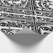 Papier Cadeau Lettre L Monogramme médiéval Art Nouveau (Coin)