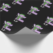 Papier Cadeau Lettre Lf Funny L Pun Dark BG (Coin)