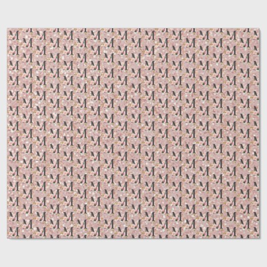 Papier Cadeau Lettre M (Plat)