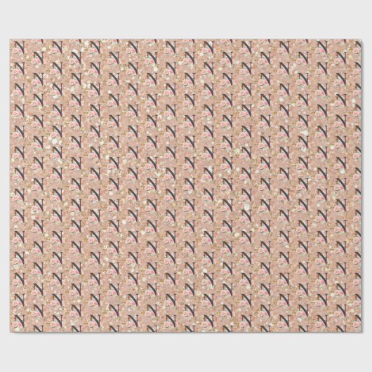 Papier Cadeau Lettre N (Plat)