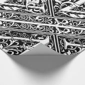 Papier Cadeau Lettre N Monogramme médiéval Art Nouveau (Coin)