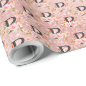 Papier Cadeau Lettre P (Coin rond)