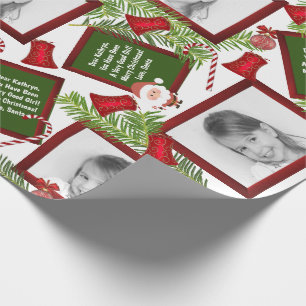 Papier Cadeau Lettre personnalisée de Père Noël avec photo