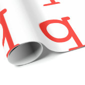 Papier Cadeau Lettre q (Coin rond)