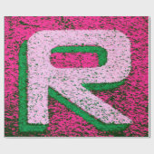 Papier Cadeau Lettre r (Plat)