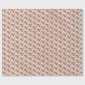 Papier Cadeau Lettre W (Plat)