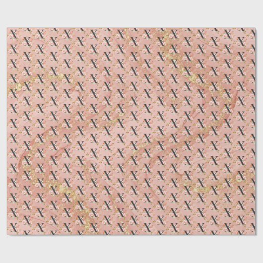 Papier Cadeau Lettre X (Plat)