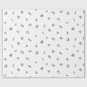 Papier Cadeau Lettres (Plat)
