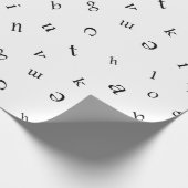 Papier Cadeau Lettres (Coin)