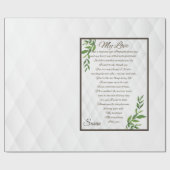 Papier Cadeau Lettres à mon mari (Plat)