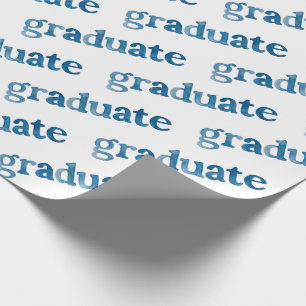 Papier Cadeau Lettres aquarelle peintes Graduate