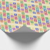 Papier Cadeau Lettres de bloc (Coin)