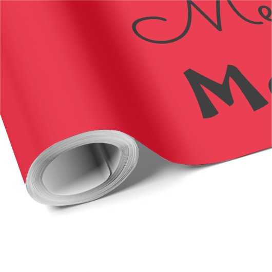 Papier Cadeau Lettres de Noël multipolices (Coin rond)